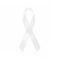 White awareness ribbons of common all cancer. Health concept.