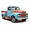 White Background Classic Truck Timeless Style