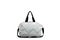 White background isolated and grey handbag. Casual handbag