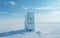 White Background Solar Refrigerators -Generative Ai