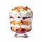 White Background Trifle: A Delicious Fruit And Whipped Cream Dessert