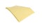 On white background, yellow cloth, for cleaning surfaces