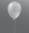 White balloon on Transparent background.