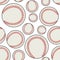 White Baseball Ball Seamless Pattern