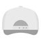 White baseball cap back icon, flat style.