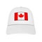 White Baseball Cap with Canada Flag. 3d Rendering