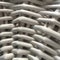 White basket weave texture from a wicker linen basket.