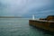 White Beacon on end of Harbour, in Cullen, Scotland