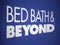 White Bed Bath & Beyond logo on a blue background