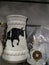 White Beer Ceramic Large Black Bull Mug, Symbol of 2021 Chinese Calendar