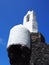 White bell tower and cupola in puerto cruz