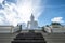 White big buddha statue bright in wat tha khanun temple