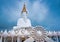 White big buddha statue at Wat Prathat Phasornkaew, Khao Kho, Phetchabun, Thailand