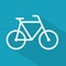 White bike icon