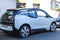 white, black compact city car i3, first mass-produced electric car German company BMW, concept minimizing environmental impact,