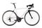 white black racing sport road bike bicycle racer isolated