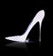 White black shoe and crystal