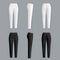 White and black womens pants realistic