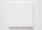 White blank canvas mockup square size on white wood wall for arts painting and photo hanging