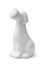 White blank ceramic dog