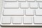 White Blank computer keyboard modern style closeup on button
