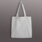 White blank cotton eco tote bag, design mockup.