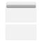 White blank envelope with self adhesive seal, vector template
