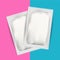 White Blank Foil Pouch Packaging For Medicine Drugs , Coffee, Salt, Sugar, Pepper, Spices, Sachet, Sweets Or Condom. Isolated Mock