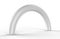 White Blank Inflatable round Arch Tube or entrance gate. 3d render illustration.