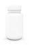 White blank medical pills container