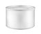 White blank metal tincan for soup, fish, beans and other products