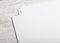 White blank paper page closeup mockup