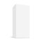 White blank rectangular tall box mock up with side perspective view