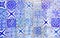 White Blue Azulejo Moroccan Tile Background