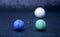 THE WHITE, BLUE AND GREEN MARBLES
