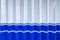 White blue metallic striped in dock pattern