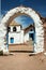 White and Blue Mexican Church