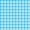 White and blue plaid