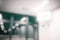 White Blurred Hospital Hallway Room.