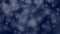 White blurred large and tiny snow that fall down on dark blue purple background. Merry Christmas, winter holiday and Happy New