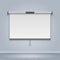 White board, meeting screen, movie billboard vector illustration