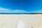 White boardwalk in Rena Bianca beach