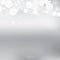 White bokeh and snowflakes, border design, on gradient light