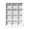 White bookshelf