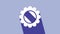 White Bottle cap icon isolated on purple background. 4K Video motion graphic animation