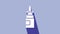 White Bottle nasal spray icon isolated on purple background. 4K Video motion graphic animation