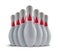 White Bowling pins