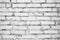 White brick cracked impure wall, background, texture