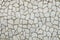 White brick wall Arranged in small chunks Used as a background image, Bringing stones to construct the walls texture.