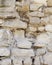 White brick wall, texture of whitened masonry as a background.